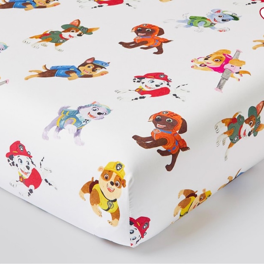 COPY - COPY - Pottery Barn Paw Patrol Organic Fitted Sheet for Toddler Bed